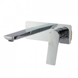 Rumia Chrome Bathtub Basin Wall Mixer With Spout Solid Brass Watermark Rumia Chrome Bathtub Basin Wall Mixer With Spout Solid Brass Watermark